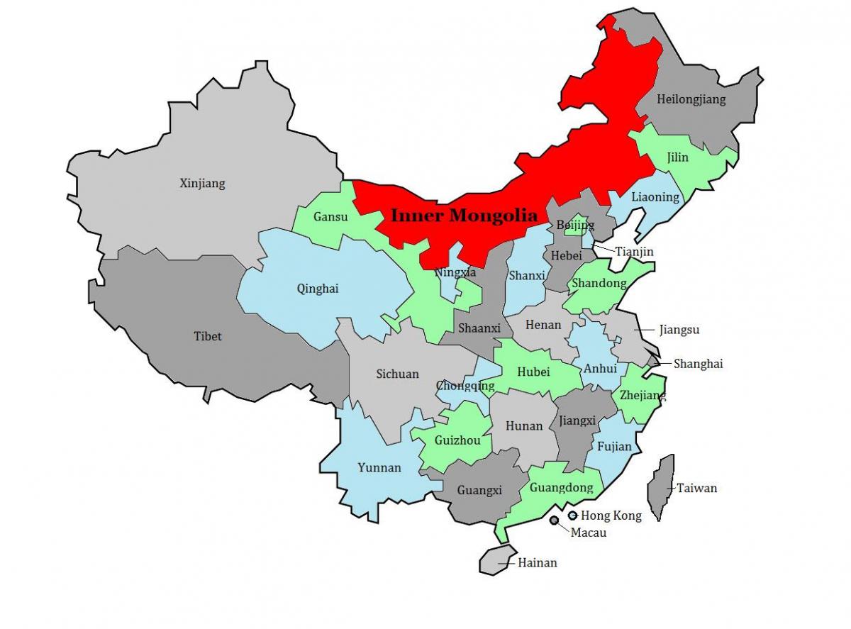 mapa Mongolii dziedzinie