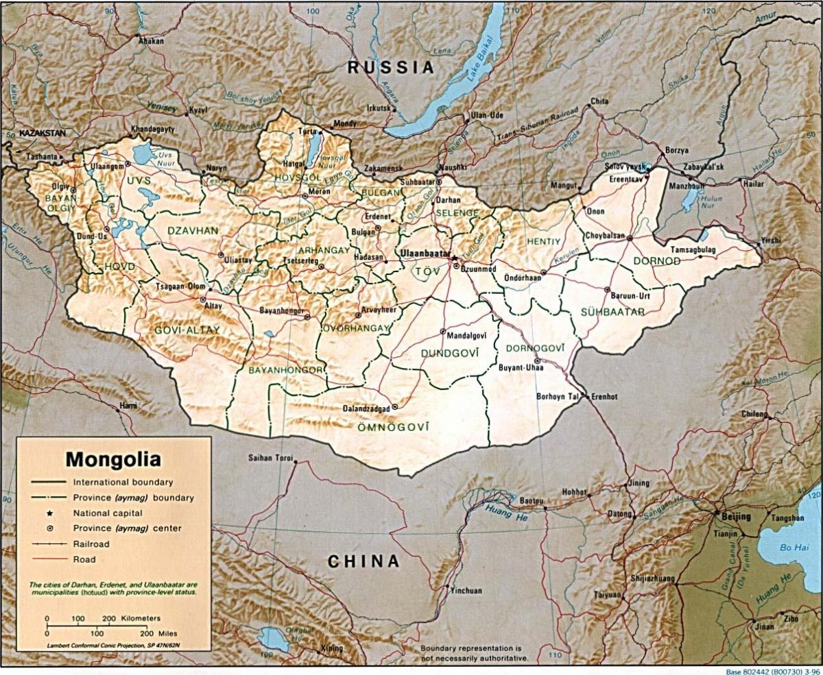 Mongolia mapie
