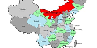 Mapa Mongolii dziedzinie