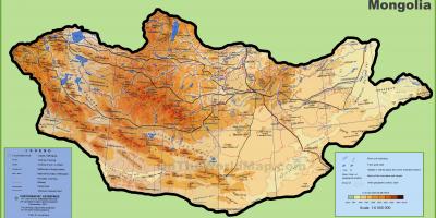 Mongolia lokalizacja mapie 